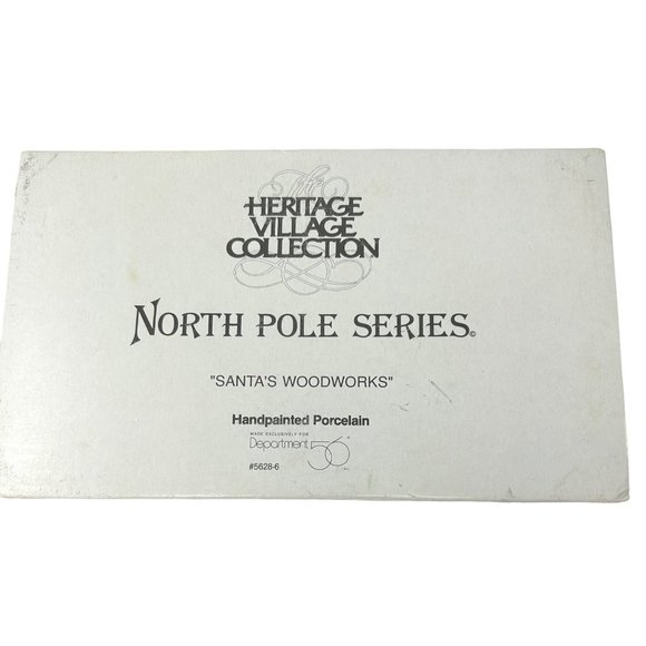 Department 56 North Pole Village - "Santa's Woodworks"  - Vintage - Picture 12 of 14